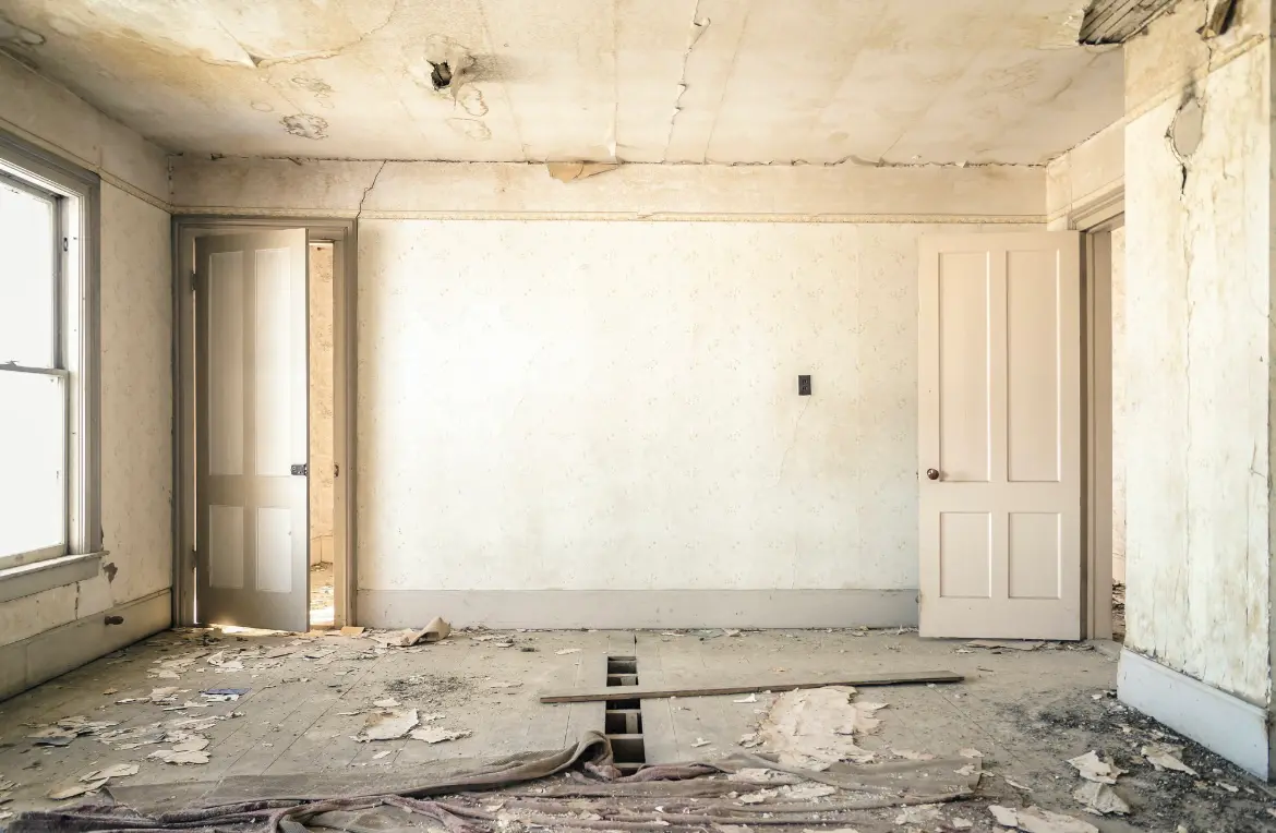 Waste disposal crew managing a cleanout project in South Haven